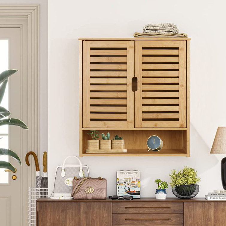 Ebern Designs Solid Wood OvertheToilet Storage Wayfair Canada